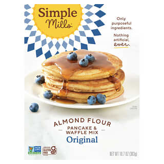 Simple Mills, Almond Flour Pancake & Waffle Mix, Mandelmehl-Pfannkuchen- und Waffelmischung, Original, 303 g (10,7 oz.)