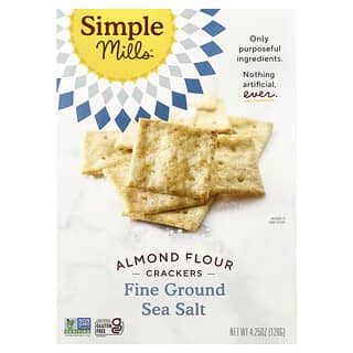 Simple Mills, Mantelijauhokeksit, hienoksi jauhettua merisuolaa, 120 g