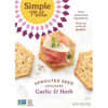 Sprouted Seed Crackers, Garlic & Herb, 4.25 oz (120 g)