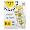 Almond Flour Crackers, Fine Ground Sea Salt, 6 Packs, 0.8 oz (23 g) Each
