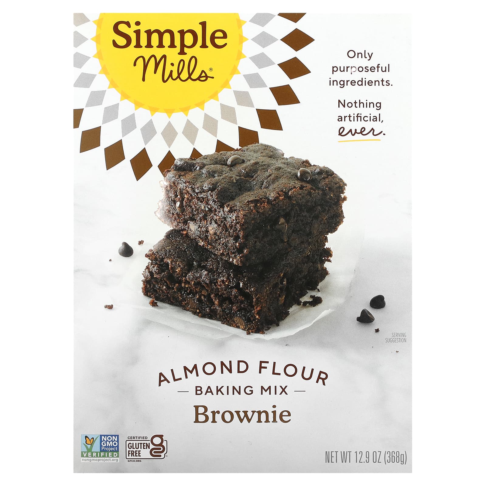 Simple Mills, Almond Flour Baking Mix, Brownie, 12.9 oz (368 g)