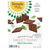 Simple Mills, Harina de semillas y frutos secos Sweet Thins, Menta y chocolate, 120 g (4,25 oz)