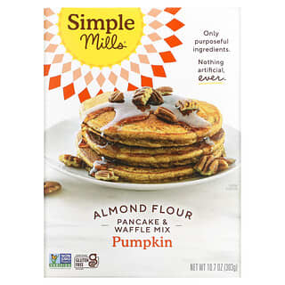 Simple Mills, Almond Flour, Baking Mix, Pumpkin Pancake & Waffle, 10.7 oz (303 g)