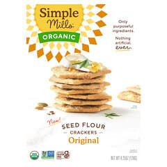 Simple Mills, Galletas de harina de semillas orgánicas, Original, 120 g (4,25 oz)
