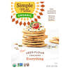 Simple Mills, Organic Seed Flour Crackers, Everything, 4.25 oz (120 g)