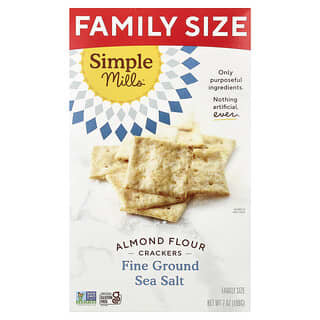 Simple Mills, Almond Flour Crackers, Fine Ground Sea Salt, 199 g (7 oz)