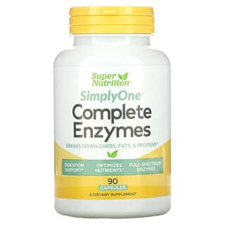 Super Nutrition, Simply One, Enzimas Completas, 90 Cápsulas