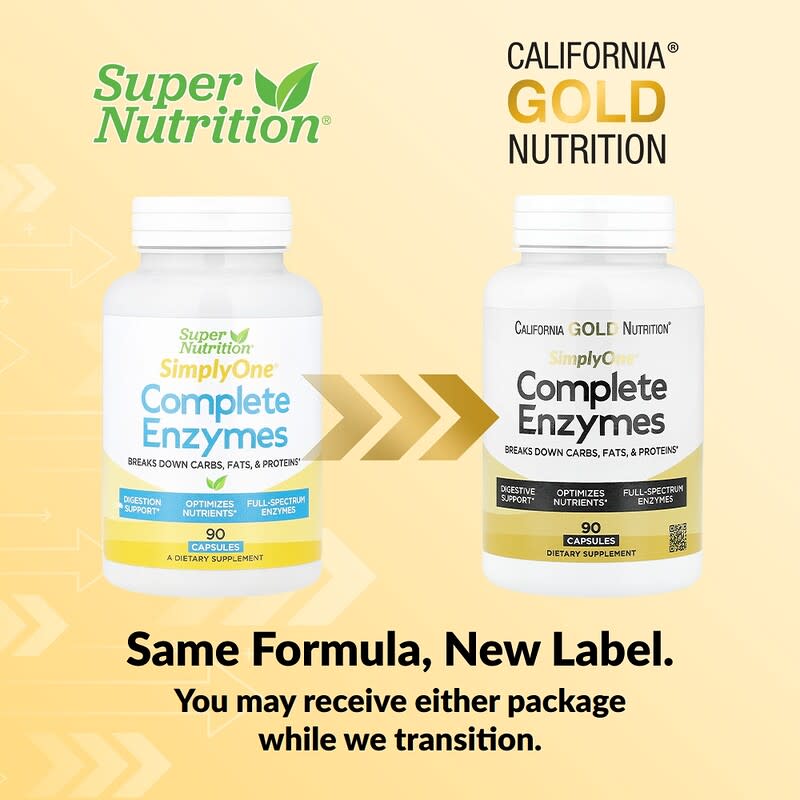 California Gold Nutrition, Complete Enzymes, 90 Capsules | iHerb