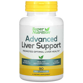 سوبر نوتريشن‏, Advanced Liver Support , 90 Veg Capsules