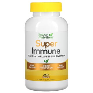 Super Nutrition (سوبر نوتريشن)‏, مناعة فائقة، فيتامينات متعددة لتعزيز الصحة الموسمية، 240 قرصًا