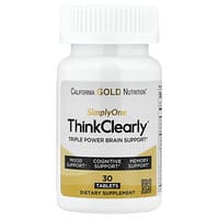 Super Nutrition, SimplyOne®, Think Clearly with L-Theanine, L-Phenylalanine, and L-Glutamine, 30 Tablets