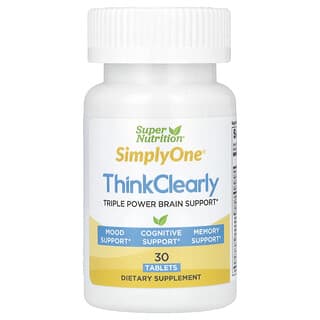 Super Nutrition, SimplyOne, Think Clearly, 30 Tabletten