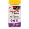 SimplyOne, 50+  Women, Triple Power Chewable Multivitamin, Wild-Berry Flavor, 30 Chewable Tablets