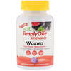 SimplyOne، Women ، فيتامينات متعددة ثلاثية القوة ، نكهة التوت البري ، 90 قرص قابل للمضغ