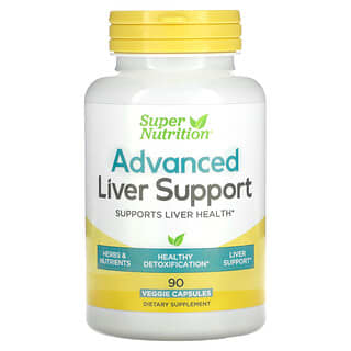 Super Nutrition, Advanced Liver Support, Unterstützung der Leber, 90 pflanzliche Kapseln