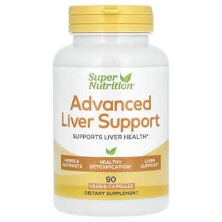 Super Nutrition, Advanced Liver Support, Unterstützung der Leber, 90 pflanzliche Kapseln