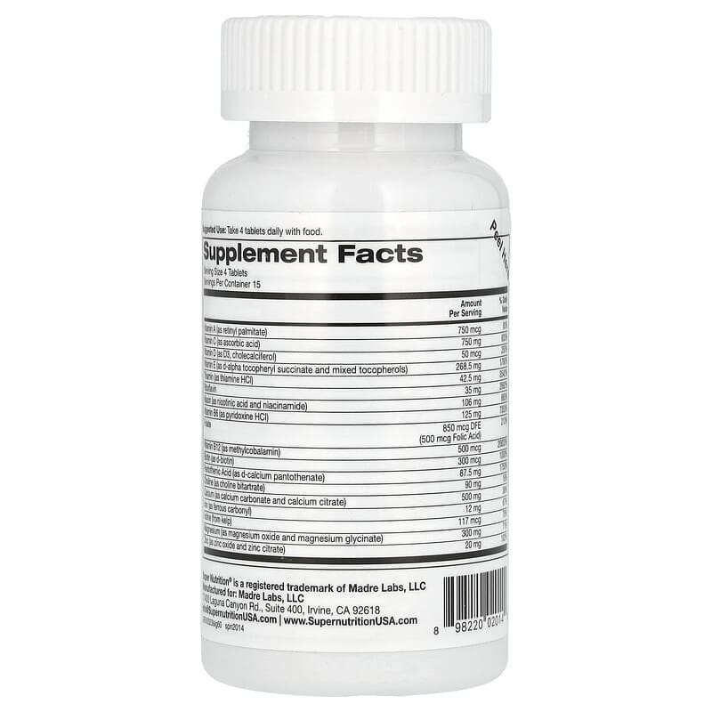 Super Immune, Immune-Strengthening Multivitamin with Glutathione, High-Potency Vitamins, Minerals and Herbs, 60 Tablets Super Immune, Immune-Strengthening Multivitamin with Glutathione, High-Potency Vitamins, Minerals and Herbs, 60 Tablets