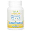 Vitaminas D3 y K2, 60 cápsulas vegetales