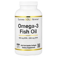 California Gold Nutrition, Omega-3 Fish Oil, Vivomega Triglyceride, 1,000 mg, 240 Fish Softgels