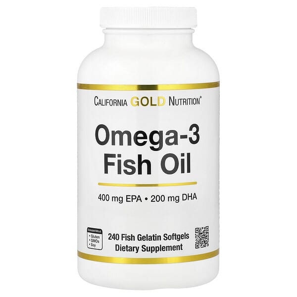 California Gold Nutrition, Omega-3 魚油，Vivomega  甘油三酯，1,000 毫克，240 粒魚軟凝膠