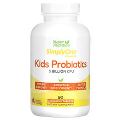 Super Nutrition, Kid’s Probiotics, Wild Berry Flavor, Probiotika für Kinder, Wildbeerengeschmack, 5 Milliarden KBE, 90 Kautabletten