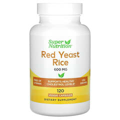 Super Nutrition, Red Yeast Rice, 600 mg, 120 Veggie Capsules