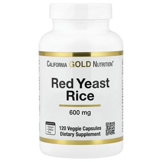 California Gold Nutrition, Red Yeast Rice, 600 mg, 120 Veg Capsules