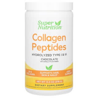 Super Nutrition, Peptida Kolagen, Cokelat, 13.33 ons (378 g)