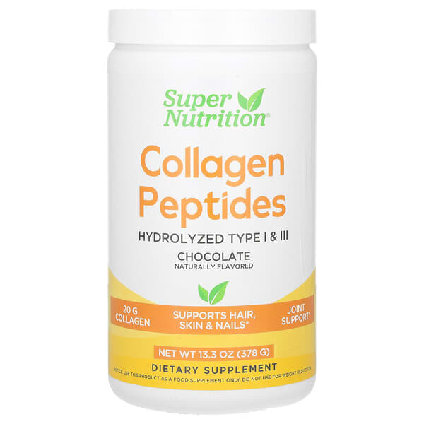 Super Nutrition, Collagen Peptides, Chocolate, 13.33 oz (378 g)