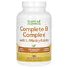 Complexe complet de vitamines B avec L-méthylfolate, 180 capsules végétales