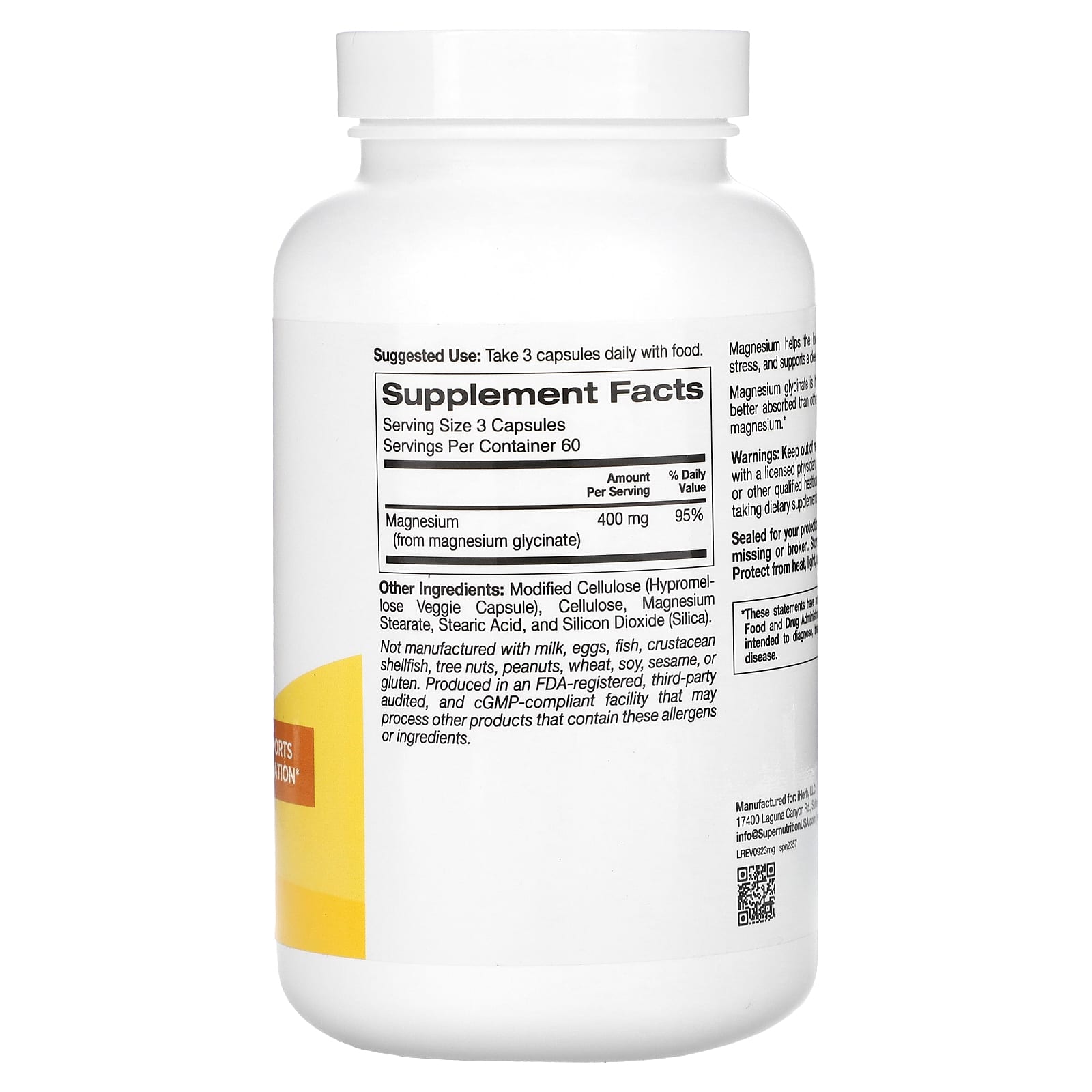 400 mg Magnesium Supplements