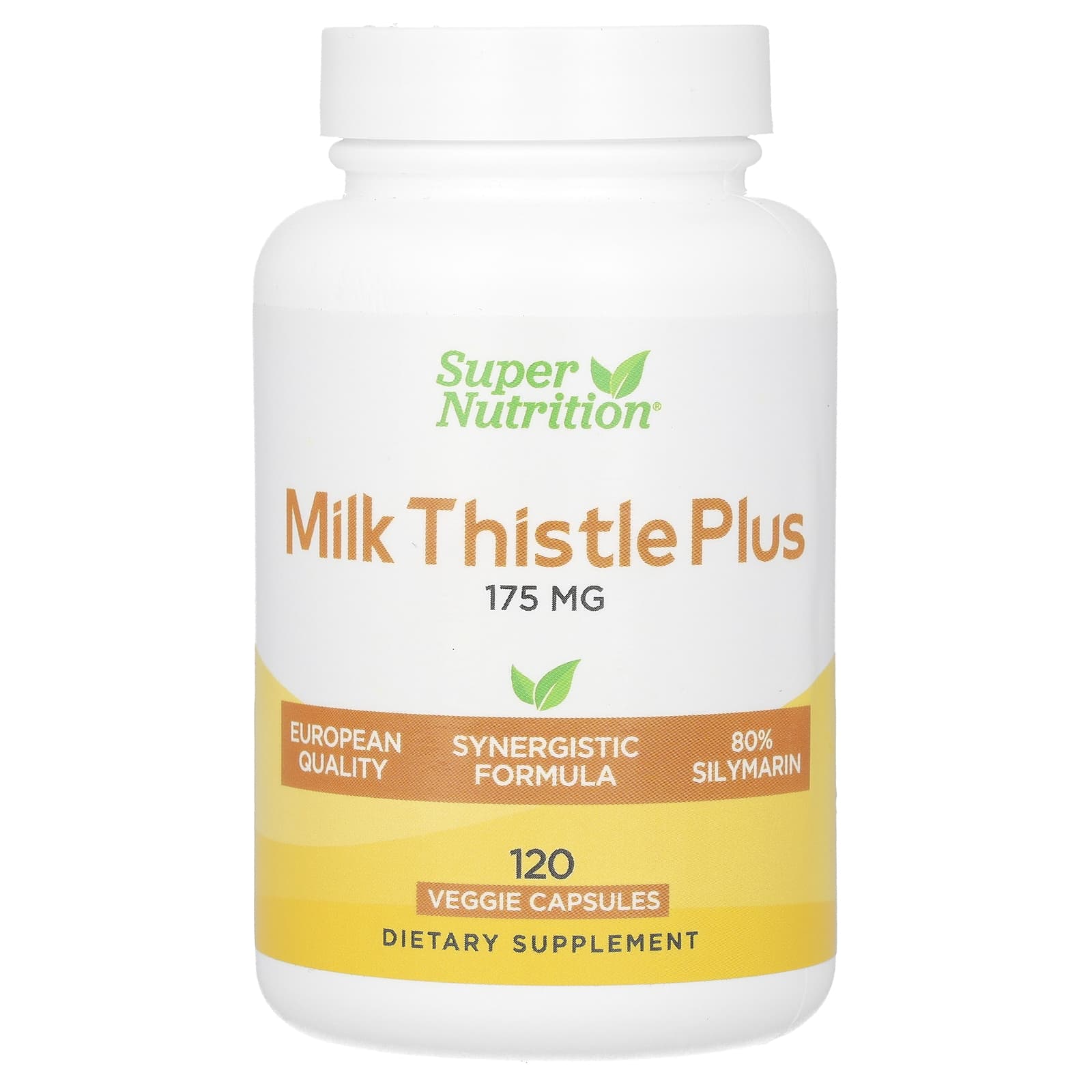 Super Nutrition, Milk Thistle Plus, 175 mg, 120 Veggie Capsules