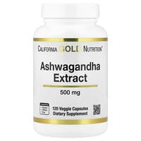 California Gold Nutrition, Ashwagandha, 500 mg, 120 Kapsul Sayuran