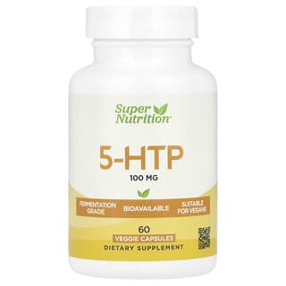 Super Nutrition‏, 5-HTP, 100 mg, 60 Veggie Capsules