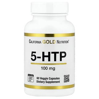 California Gold Nutrition, 5-HTP, 100 мг, 60 растительных капсул