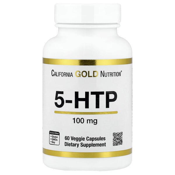 5-HTP, 100 mg, 60 Veggie Capsules