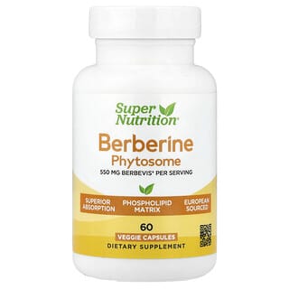 Super Nutrition, Berberine Phytosome, 550 mg, 60 Veggie Capsules
