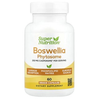 Super Nutrition, Fitosoma di Boswellia serrata con lecitina di girasole, 250 mg, 60 capsule vegetali