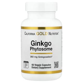 Super Nutrition, Phytosome de ginkgo biloba, 360 mg, 60 capsules végétales
