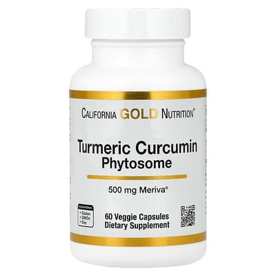 California Gold Nutrition, Turmeric Curcumin Phytosome Meriva®, 500 mg, 60 Veggie Capsules