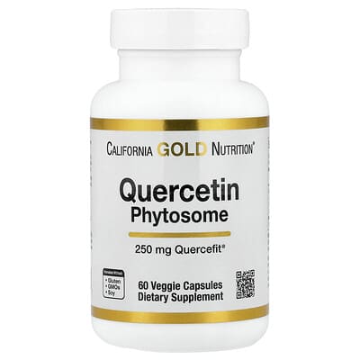 California Gold Nutrition, Quercefit®, 250 mg, 60 Vegetarian Capsules
