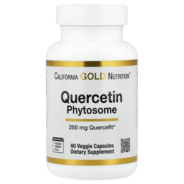 California Gold Nutrition, Quercetin Phytosome Quercefit®, 250mg, 베지 캡슐 60정
