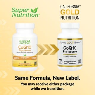Super Nutrition, CoQ10 Phytosome, 300 mg, 60 Veggie Capsules