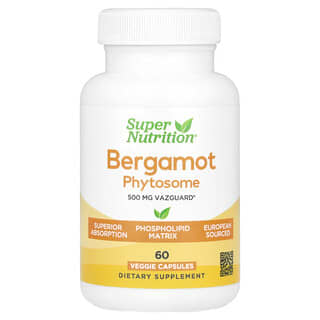 Super Nutrition‏, Bergamot Phytosome, 500 mg, 60 Veggie Capsules