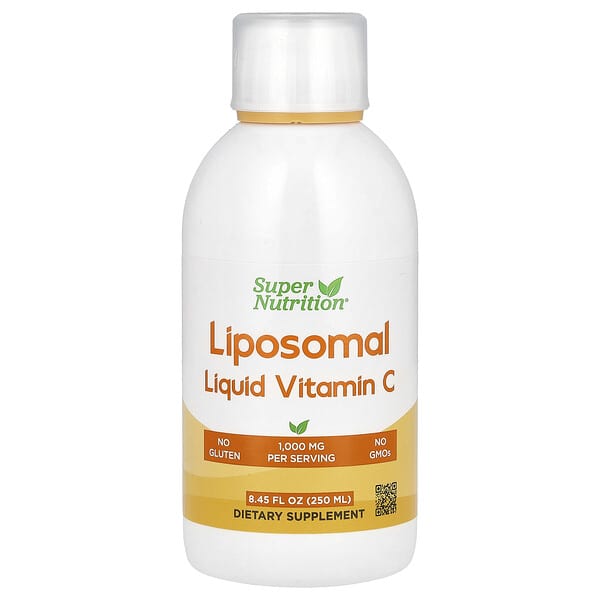 Super Nutrition, Liposomal Liquid Vitamin C, 1,000 mg, 8.45 fl oz (250 ml)