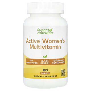 Super Nutrition, Multivitamines pour femmes actives, 180 comprimés