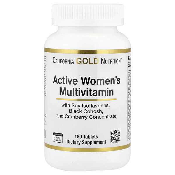 Active Women's Multivitamin with Black Cohosh, Soy Isoflavones, and Cranberry Concentrate, 180 Tablets