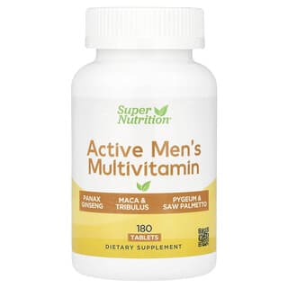 Super Nutrition, Aktív férfi multivitamin, 180 tabletta