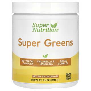 Super Nutrition, Super Greens, суміш зелені, 250 г (8,8 унції)