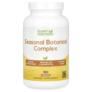 Super Nutrition‏, Seasonal Botanical Complex, 180 Tablets